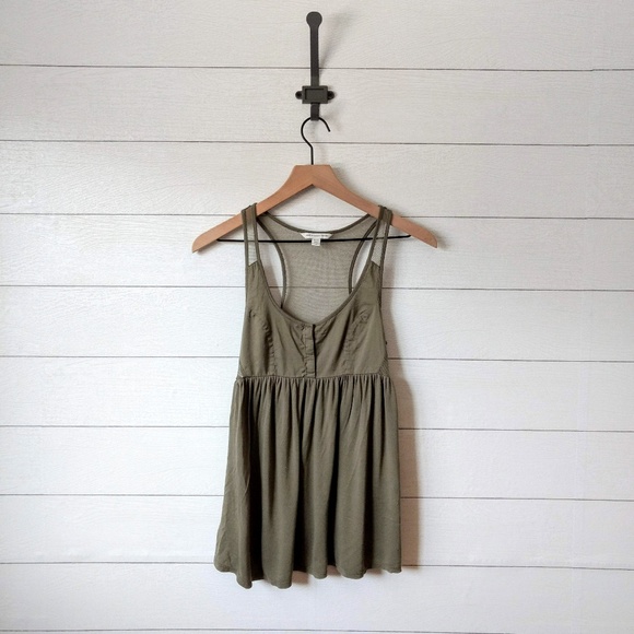 American Eagle Outfitters Tops - American Eagle Mesh Back Babydoll Tank Top XS